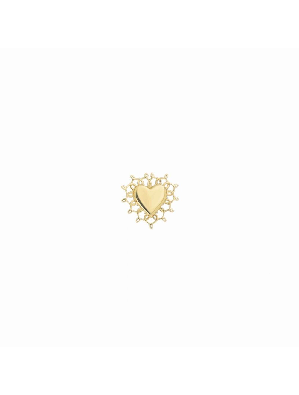 ORECCHINO 18KT CUORE SACRO