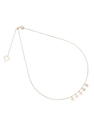 GIROCOLLO 18KT CINQUE STELLE PENDENTI