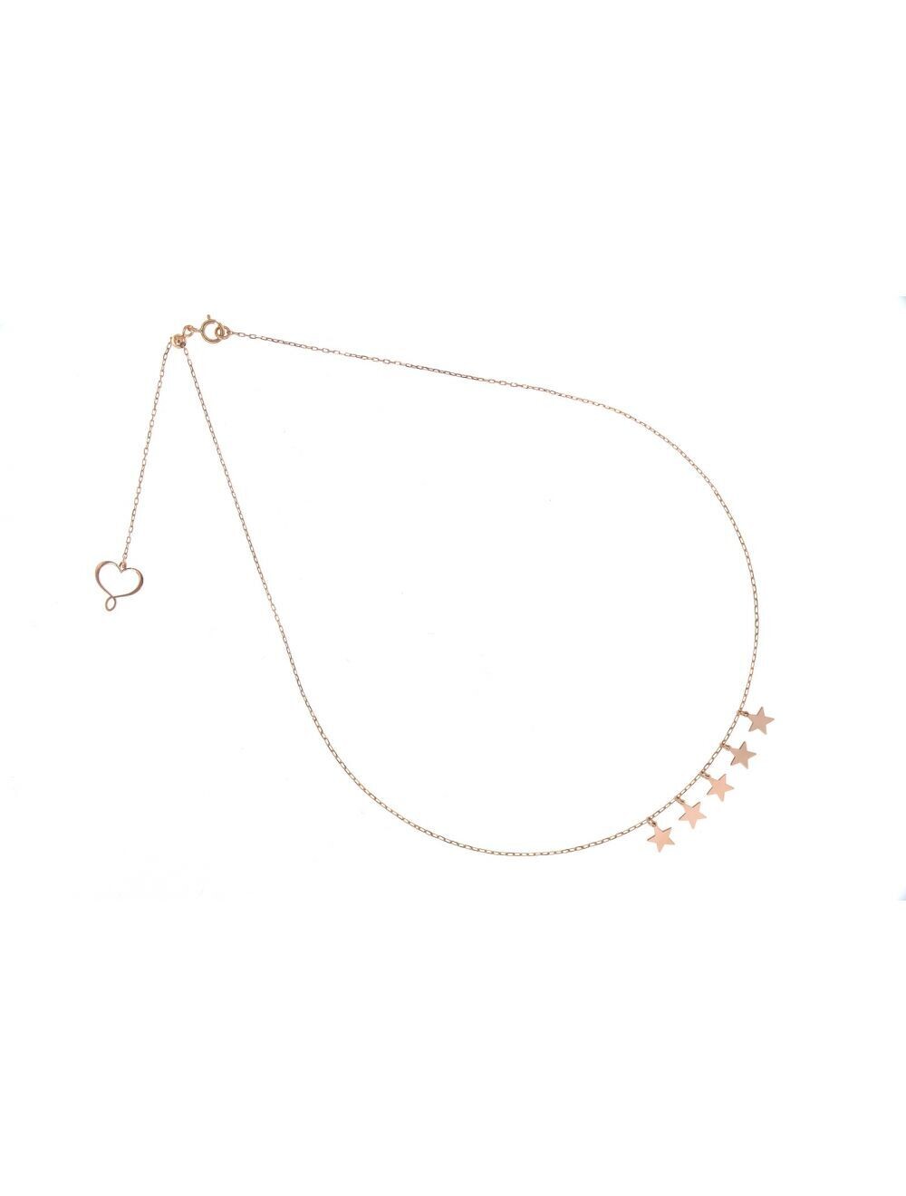 GIROCOLLO 18KT CINQUE STELLE PENDENTI