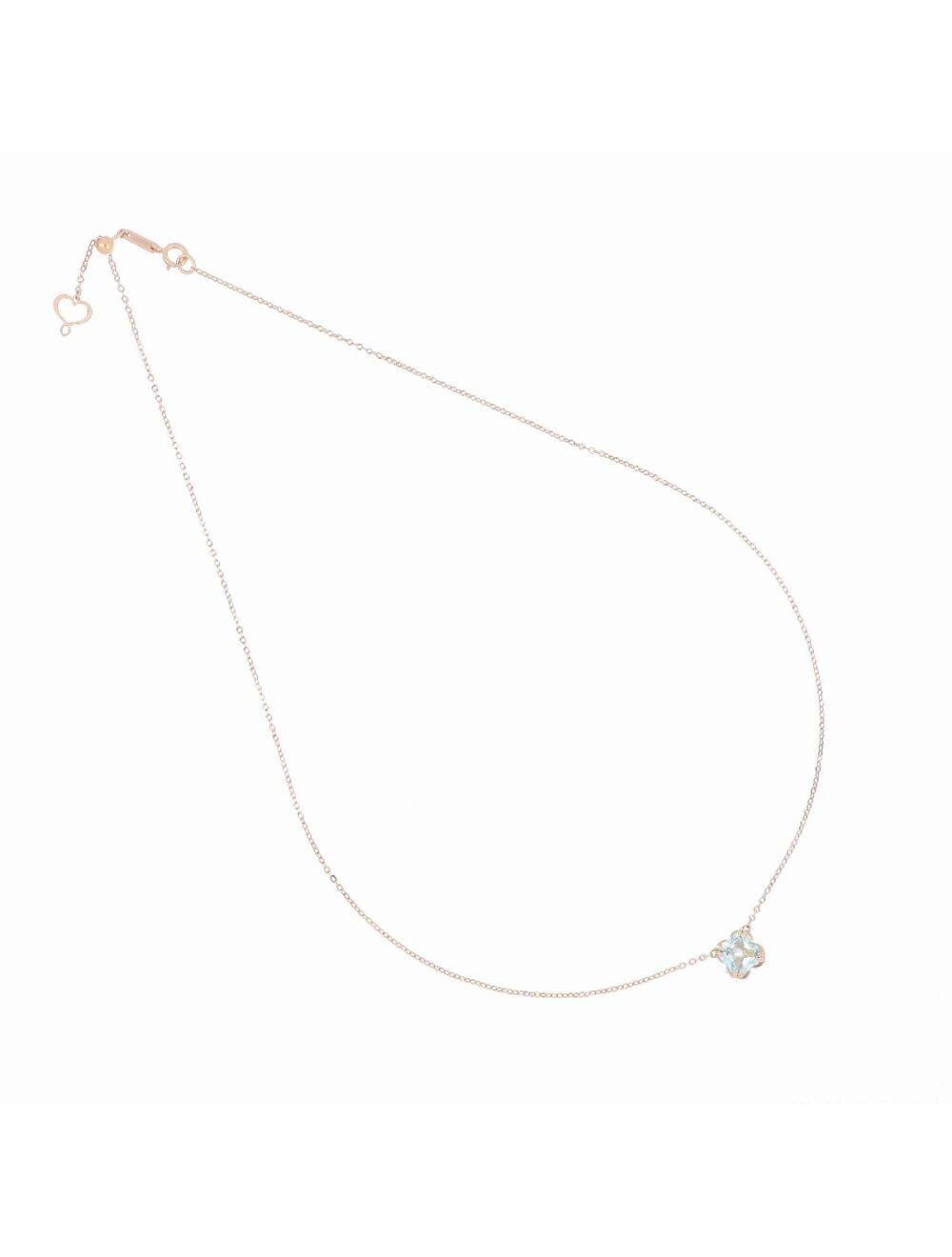 GIROCOLLO 18KT TOPAZIO AZZURRO