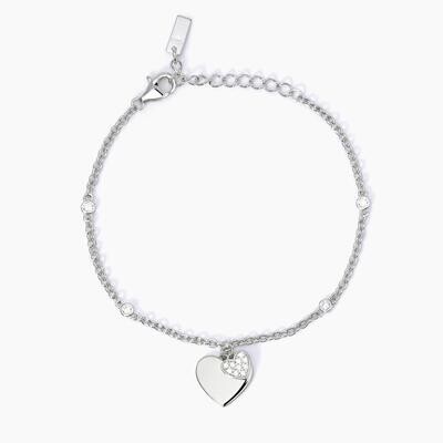 Bracciale con ciondolo cuore SOLO TUO