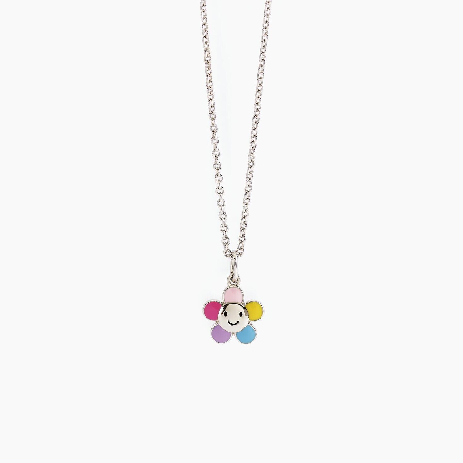 Collana con fiore multicolor BLOOM