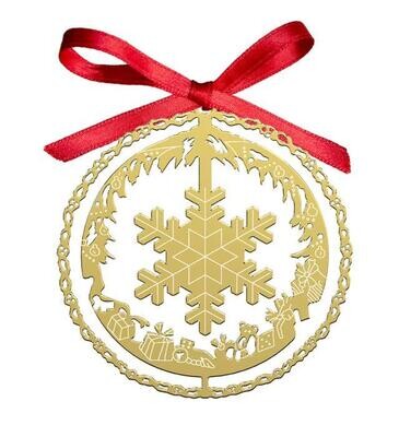 Decoro Fiocco di neve dorato