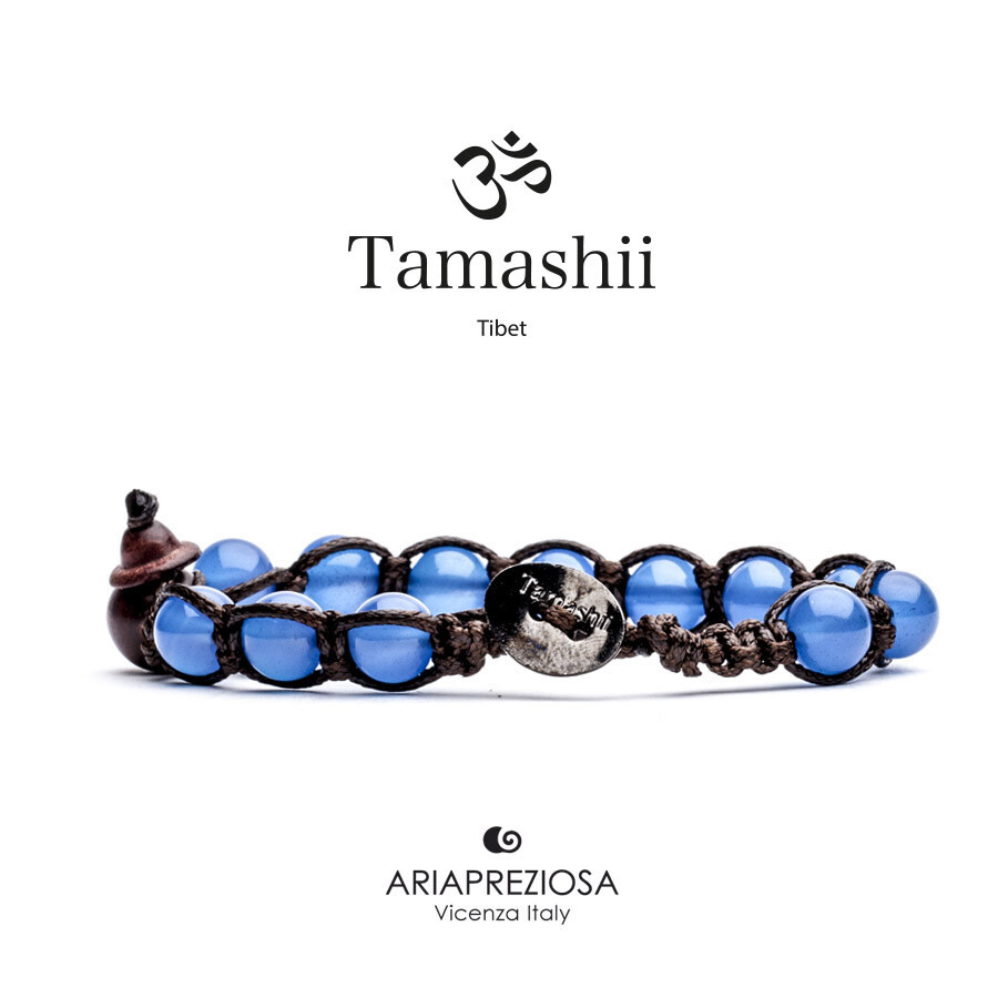 Bracciale shungite Agata Blu