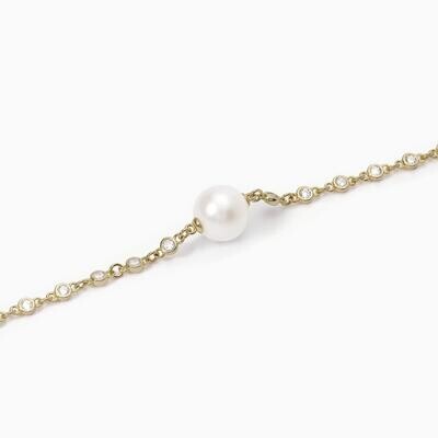 Bracciale dorato con perla DUCHESSA