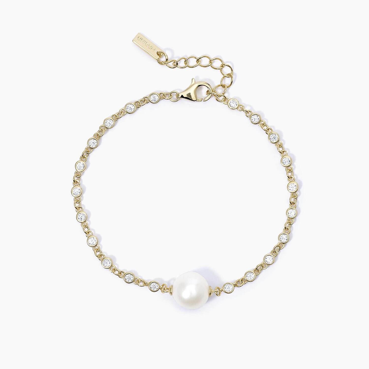 Bracciale dorato con perla DUCHESSA