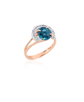 Anello Topazio London Blue