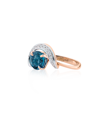 Anello Topazio London Blue