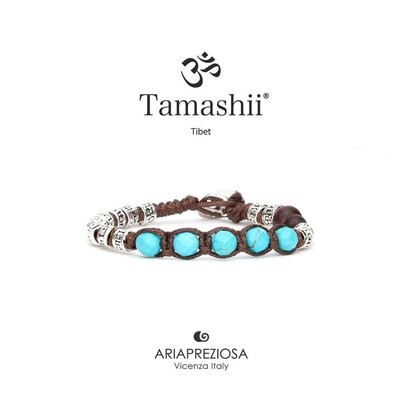 Bracciale Ruota Preghiera Multifaceted Turchese