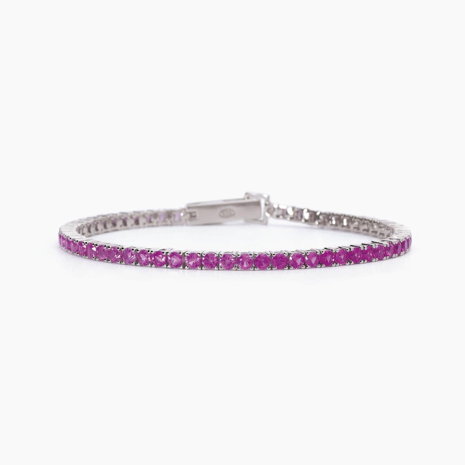 Tennis donna in argento con tormalina