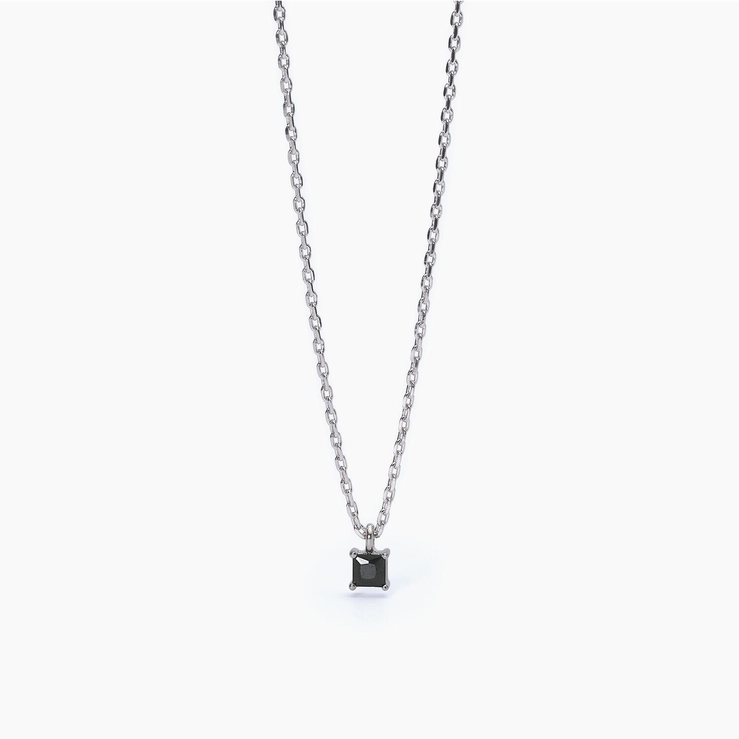 Collana uomo in argento con pendente PUNTO DI VISTA