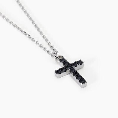 Collana in argento con ciondolo croce MYSTICAL