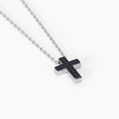 Collana in argento con croce pendente MYSTICAL