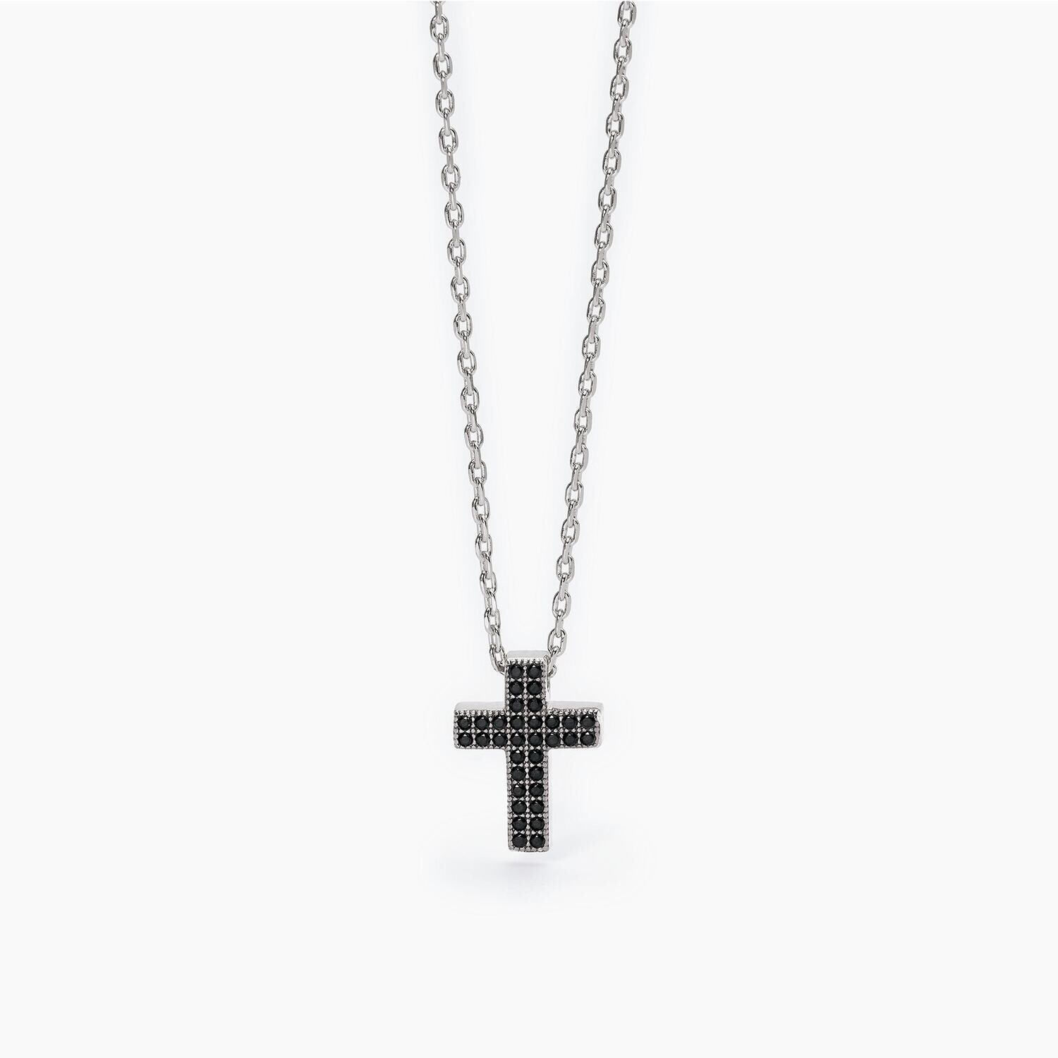 Collana in argento con croce pendente MYSTICAL