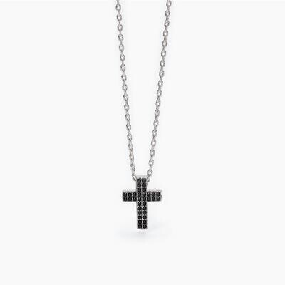 Collana in argento con croce pendente MYSTICAL