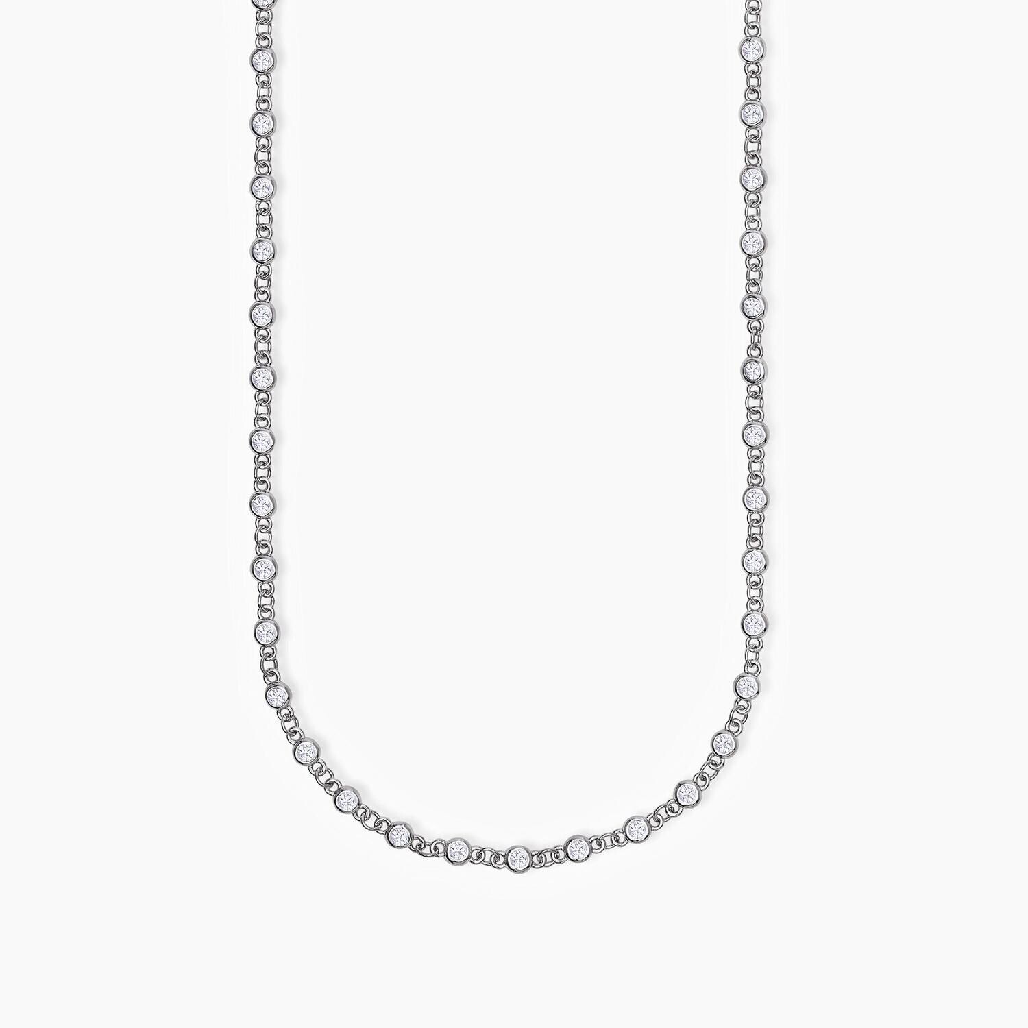 Collana in argento con zirconi bianchi  SKYLINE