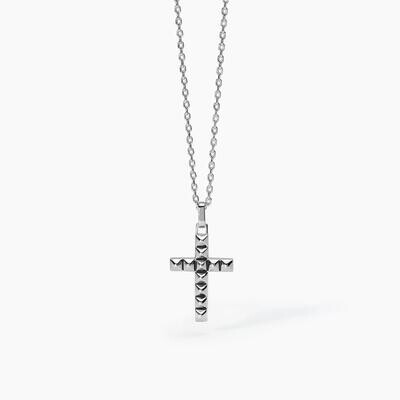 Collana con croce borchiata ANTICONFORMISTA