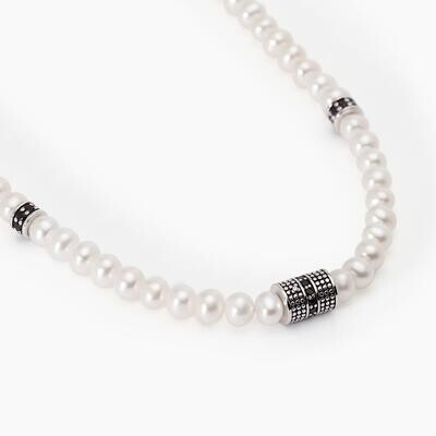 Collana in argento con perle coltivate GIOVANE RIBELLE