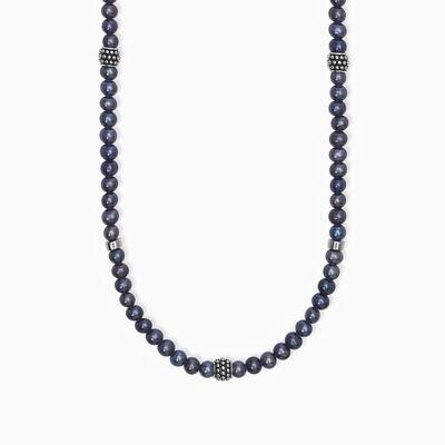 Collana in argento con perle nere GIOVANE RIBELLE