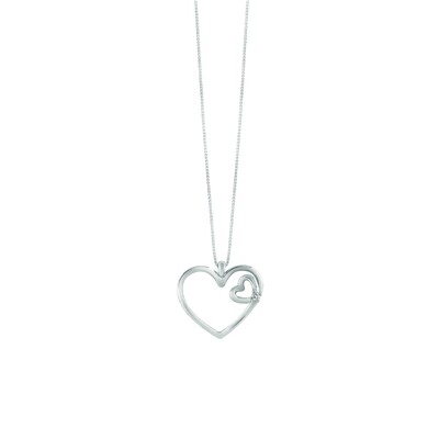 Collier doppio cuore