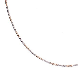 Collier chain bicolore