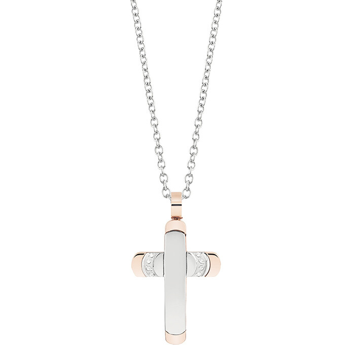 Collier PREMIERE croce acciaio