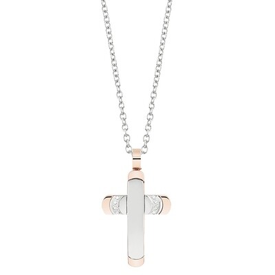 Collier PREMIERE croce acciaio
