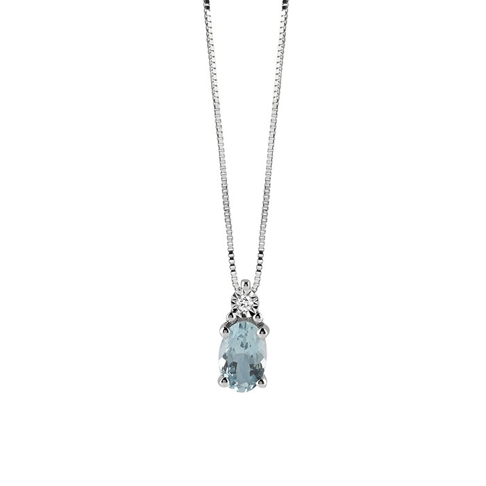 Collier acquamarina