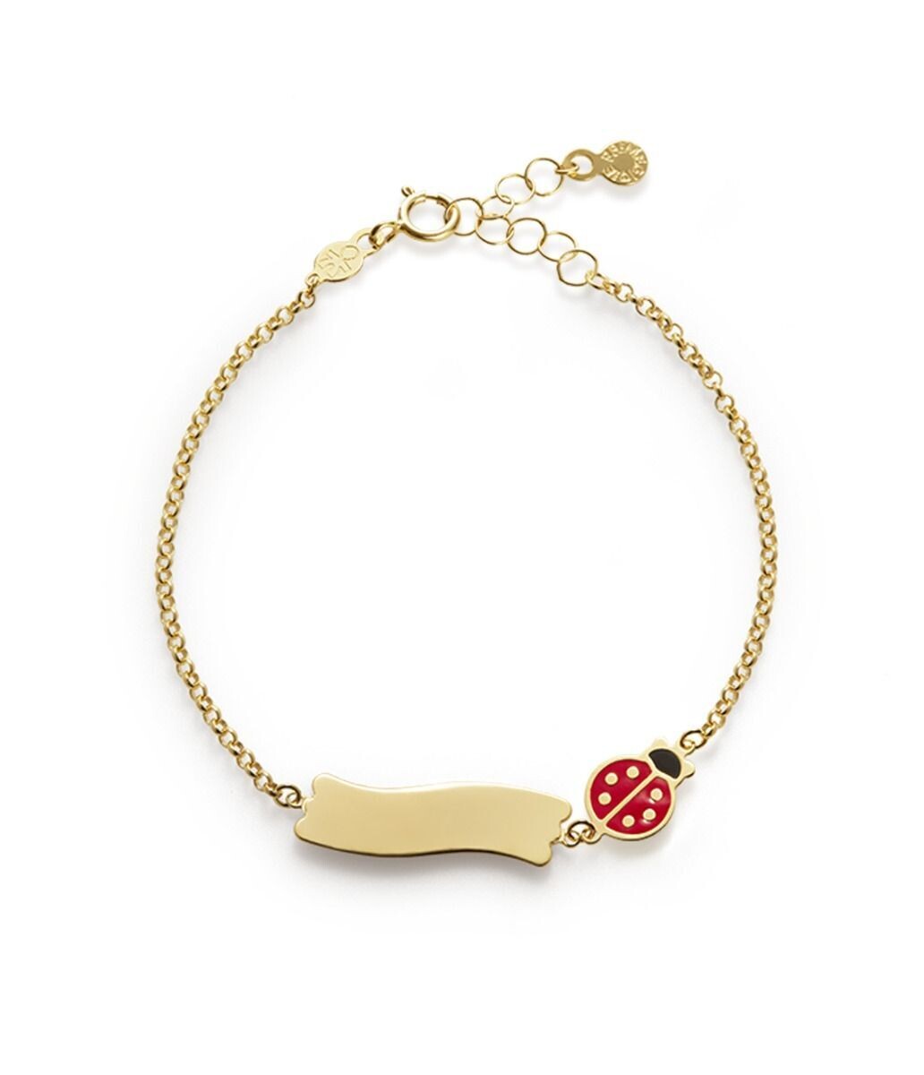 Bracciale &quot;Fortuna&quot; oro giallo 9kt coccinella