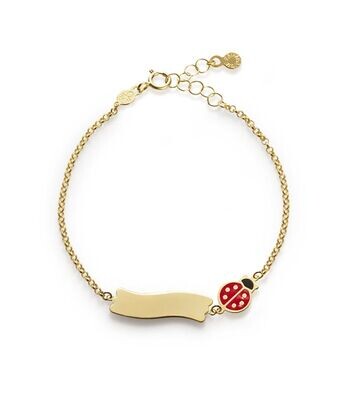 Bracciale &quot;Fortuna&quot; oro giallo 9kt coccinella