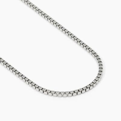 Collana in argento con catena veneta BOX