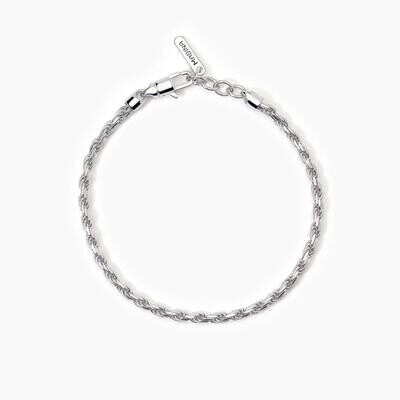 Bracciale in argento con catena corda EVERY DAY