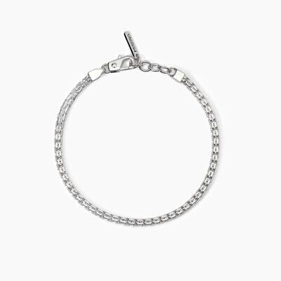 Bracciale in argento con catena veneta BOX Bracciale in argento con catena veneta BOX