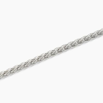 Bracciale in argento con catena spiga EVERY DAY