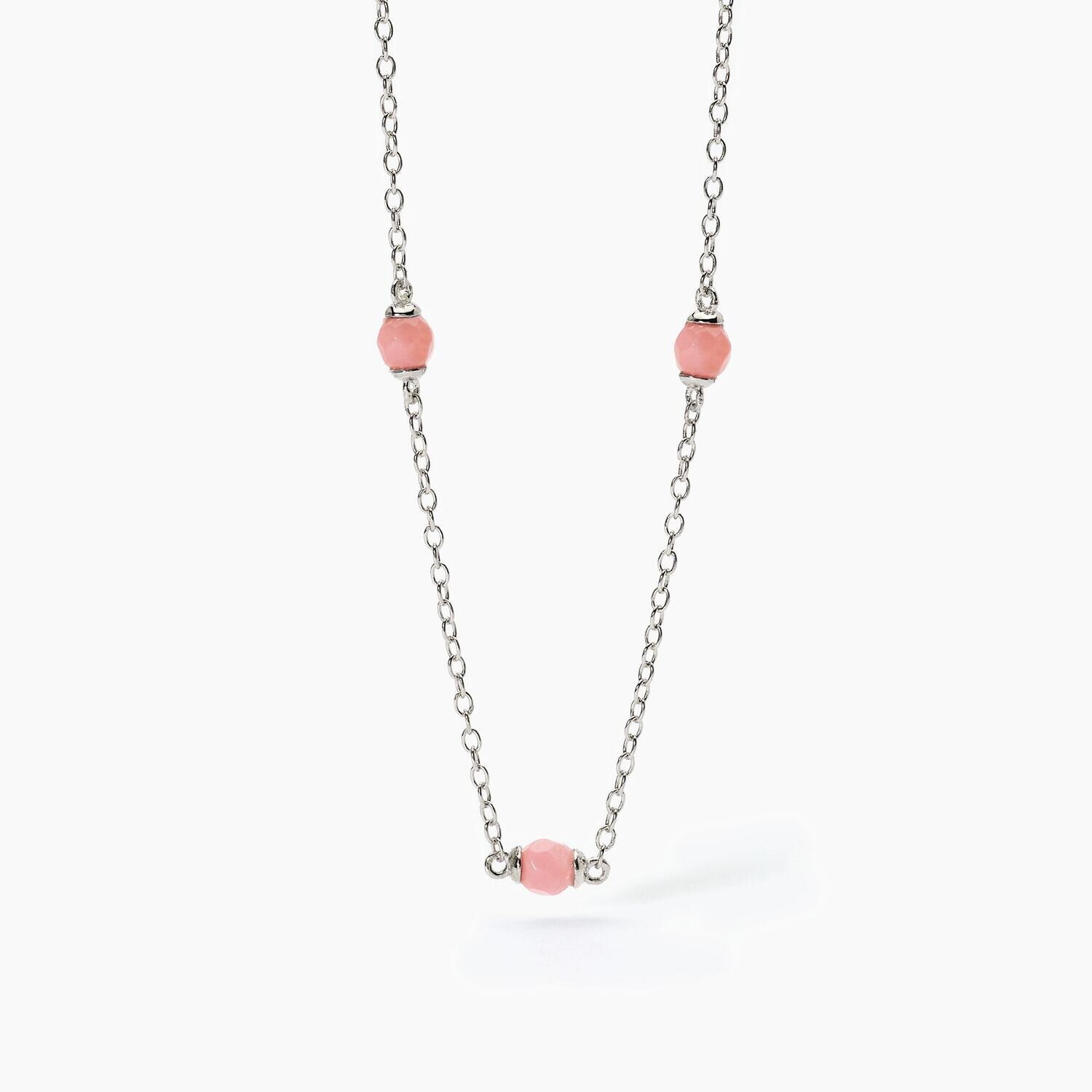 Girocollo in argento con corallo DREAM STONE
