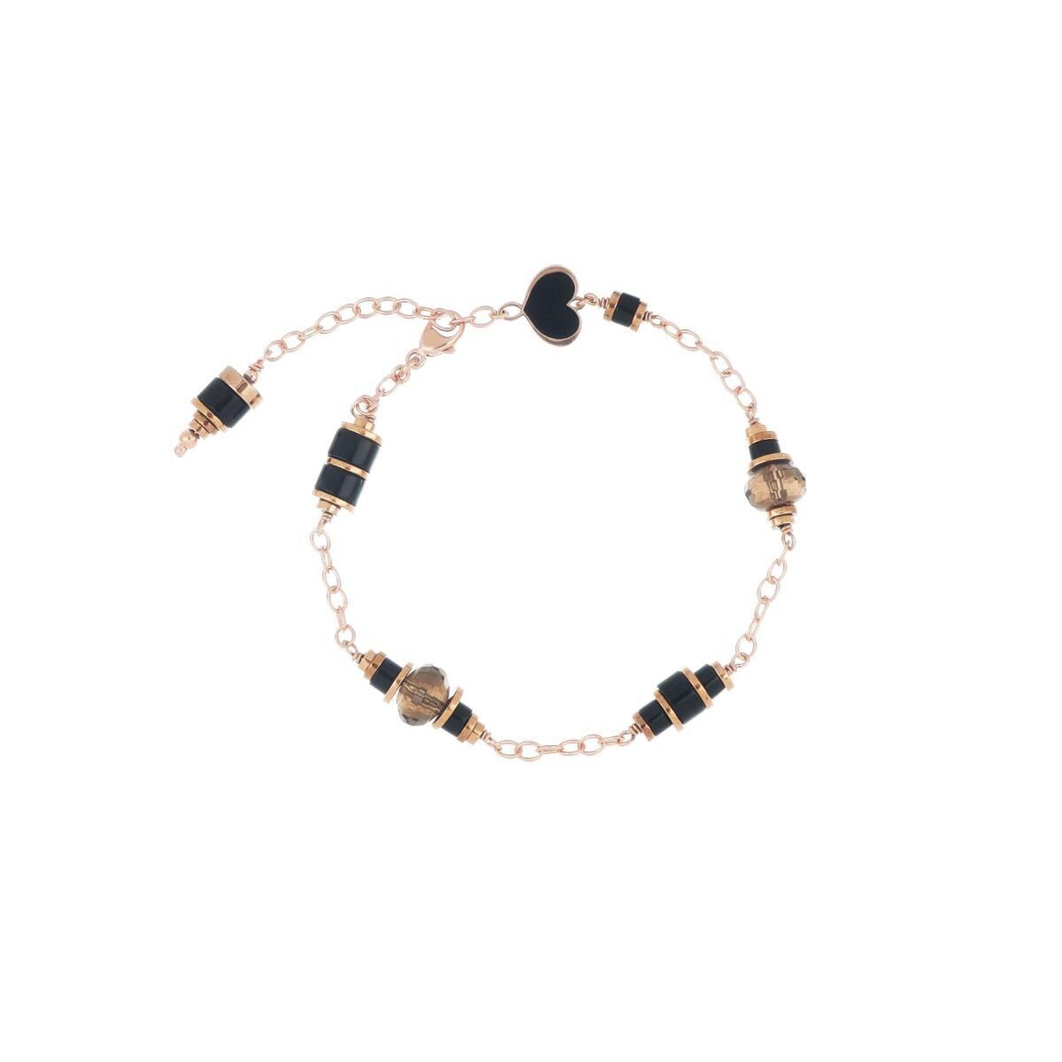 BRACCIALE CATENE DÉCO NERO