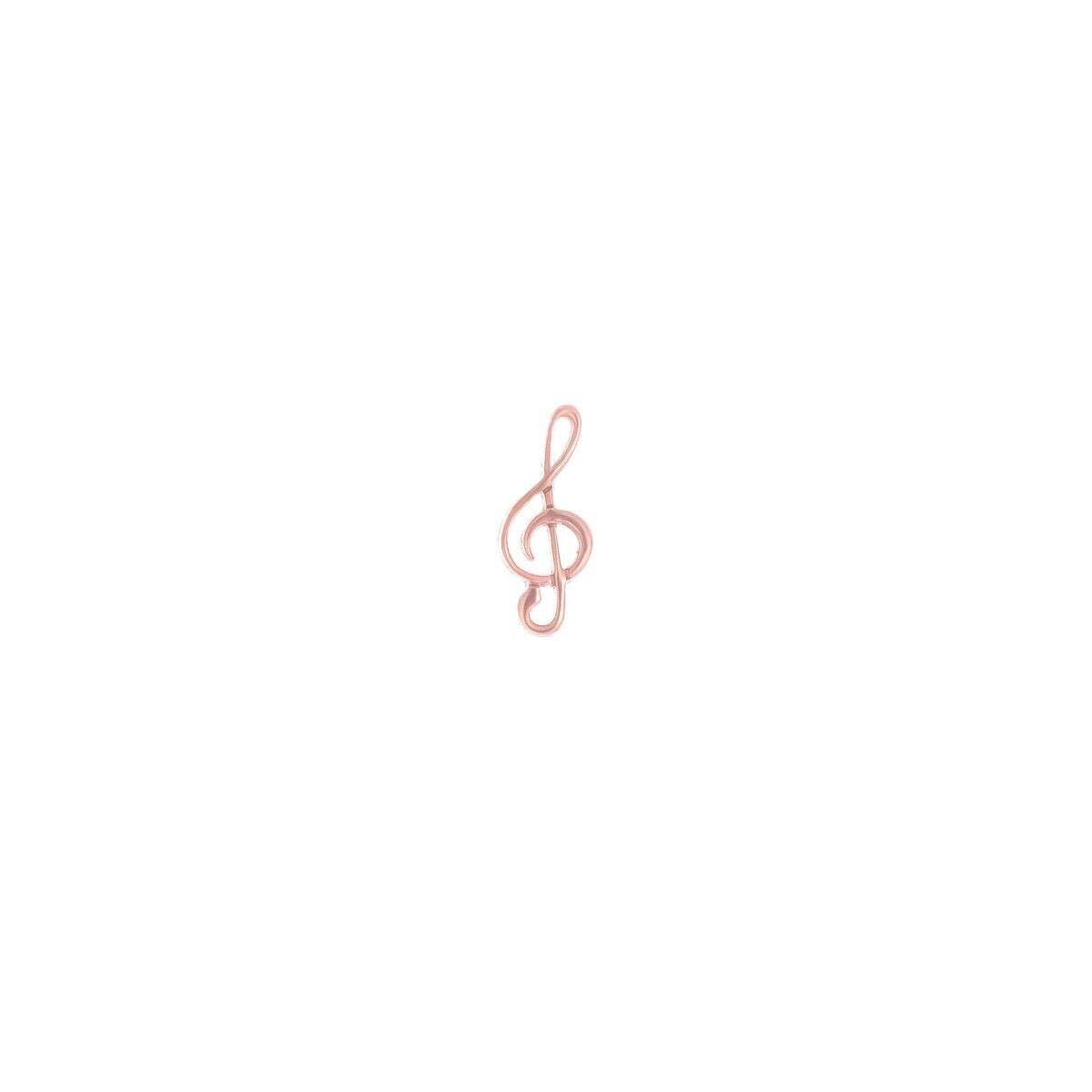 ORECCHINO LOBO CHIAVE DI VIOLINO ROSA