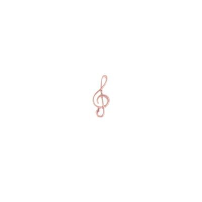ORECCHINO LOBO CHIAVE DI VIOLINO ROSA