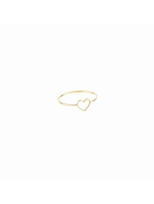 ANELLO CUORE TRAFORATO 18KT