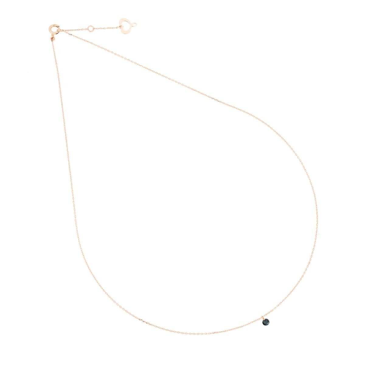 GIROCOLLO DIAMANTE NUDO NERO 0,05 CT