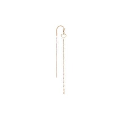 ORECCHINO 18KT CUORE MAMAN ROSA