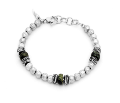 Bracciale Sfere Diaspro E Fili