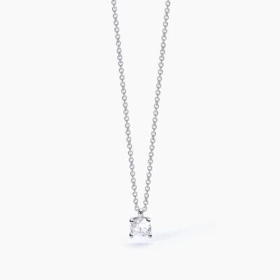 Girocollo in argento con punto luce SHINY