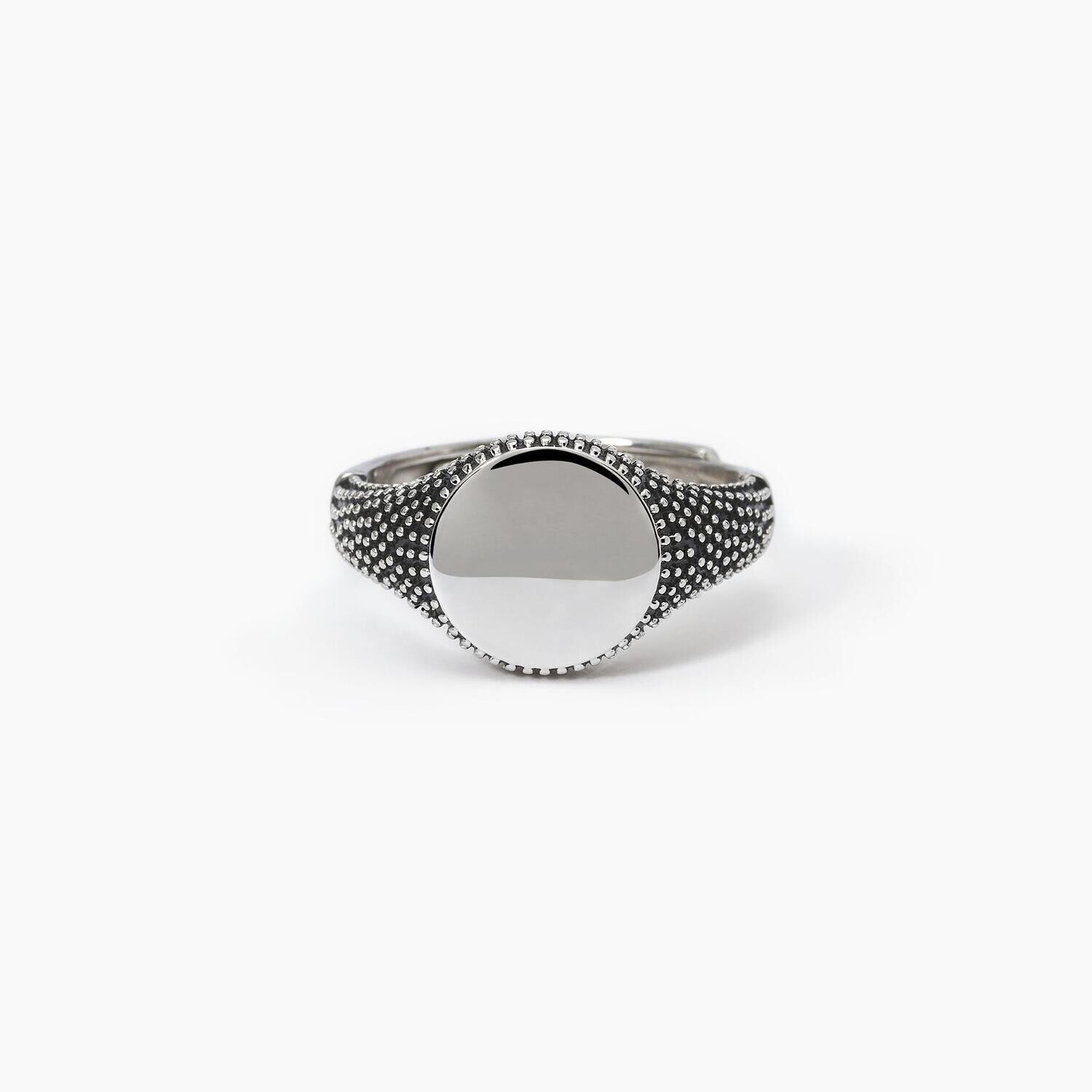 Anello chevalier con borchie MASCALZONE