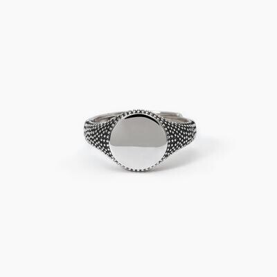 Anello chevalier con borchie MASCALZONE