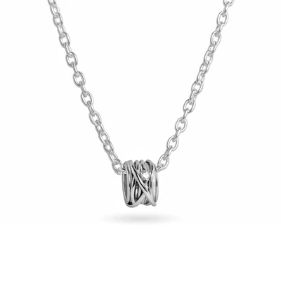 ANELLO FILODELLAVITA MINI IN ORO BIANCO 9KT E DIAMANTE