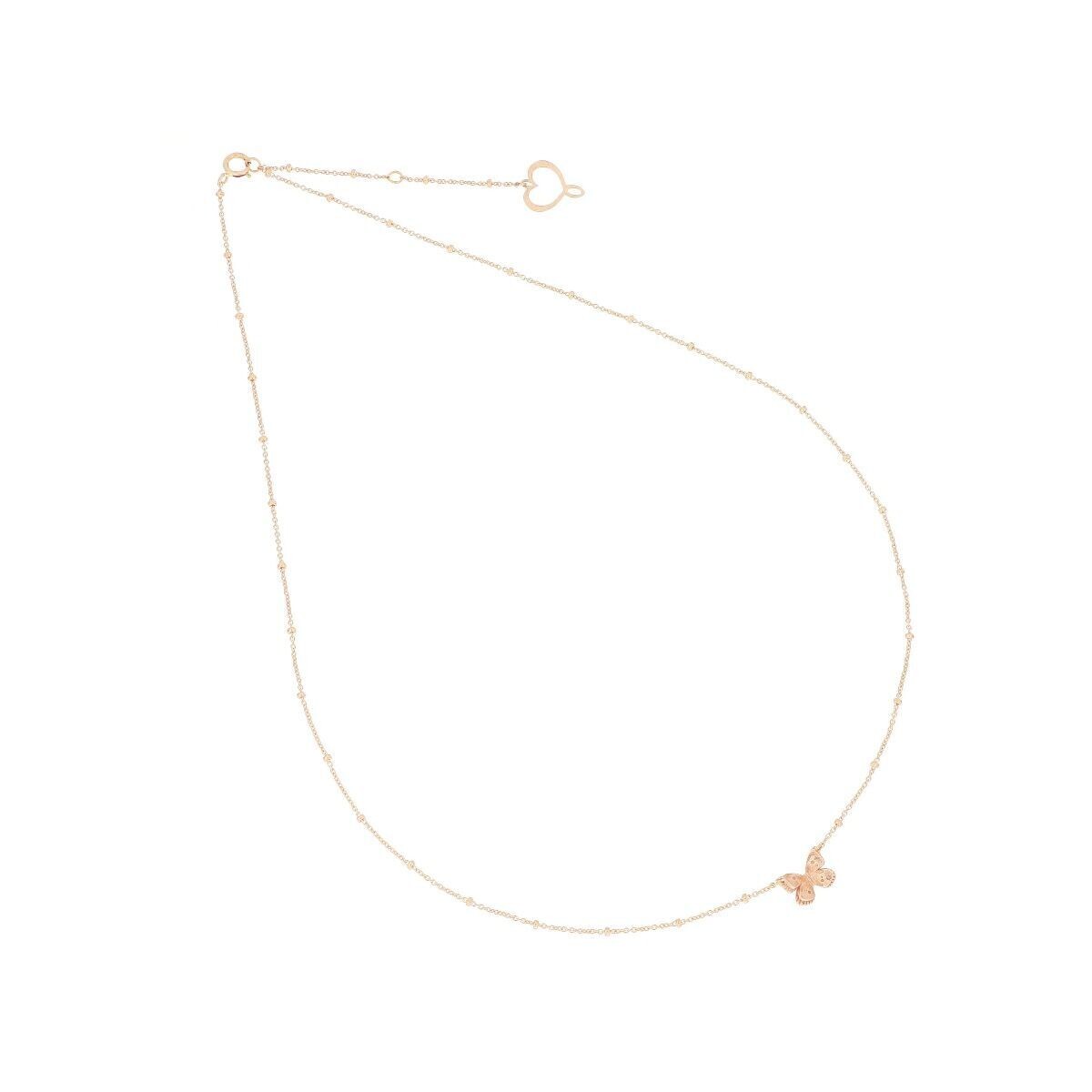 GIROCOLLO PAPILLON IN ORO ROSA