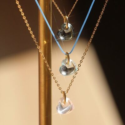 CUORE 18KT BATTITO TOPAZIO LONDON BLUE