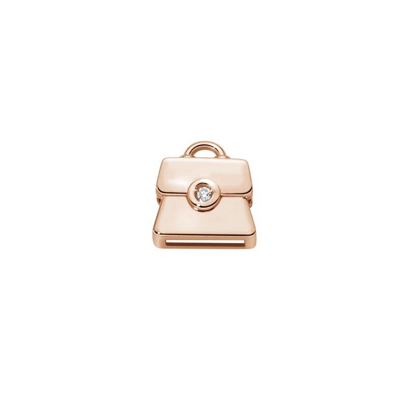Borsetta oro rosa 18 kt e diamante