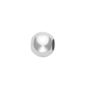 Sfera liscia oro bianco 18 kt